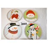 8 Oneida Snowman Plates
