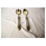 Silver Salad Fork and Spoon