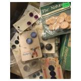 Group of Sewing Notions Lots of Buttons