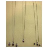Ruby & Sapphire Pendants