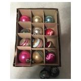 Group of Shiny Brite Christmas Ornaments