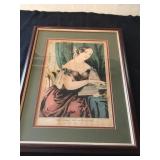 Antique Currier The Seal of Affection Picture