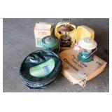 Camping Lantern, Heaters & Trash Cans