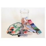 Vintage Project Tiles and Marble in Jar