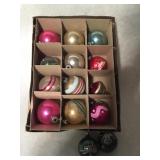 Group of Shiny Brite Christmas Ornaments