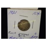 US 1921-P  KEY DATE MERCURY DIME