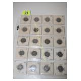 GROUP OF 20 BUFFALO NICKELS FROM