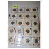 GROUP OF 20 BUFFALO NICKELS FROM 1924- 1936