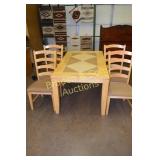 CONTEMPORARY DINING TABLE WITH 4 CHAIRS