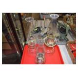 GROUP OF 3 VINTAGE OIL LAMPS