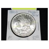US 1884-O MORGAN SILVER DOLLAR. MS QUALITY