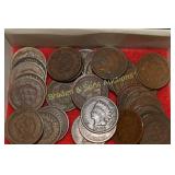 GROUP OF 36 INDIAN HEAD PENNIES FROM 1888-1907