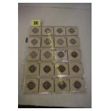 GROUP OF 20 WASHINGTON SILVER QUARTERS FROM