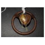 ANTIQUE SADDLE CINCH BUCKLE WITH BRASS