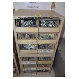 GROUP OF 2 BOLT BINS WITH CONTENTS