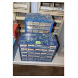 GROUP OF 2 STORAGE BINS WITH CONTENTS