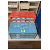 GROUP OF 2 STORAGE BINS WITH CONTENTS