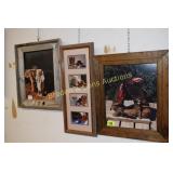 GROUP OF 3 FRAMED WESTERN PICTURES