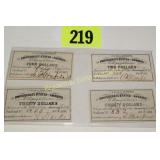 GROUP OF 4 CONFEDERATE STATES OF AMERICAN