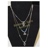 GROUP OF 3 STERLING SILVER AND TURQUOISE