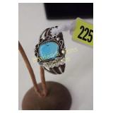 LADIES NATIVE AMERICAN BRACELET WITH TURQUOISE