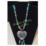 LADIES NATIVE AMERICAN TURQUOISE NECKLACE