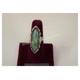 LADIES NATIVE AMERICAN RING WITH TURQUOISE