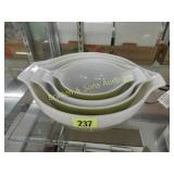 GROUP OF 4 PRYEX STACKING BOWLS