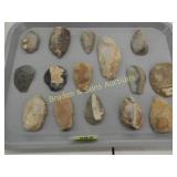 TRAY OF WELL MADE WEST TEXAS SCRAPERS