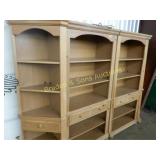 CONTEMPORARY 108" X 74" FOUR PIECE BOOKCASE