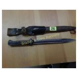 MODEL K98 MOUSER BAYONET WITH FROG