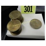 GROUP OF 20 SACAGEWEA $1.00 COINS