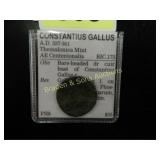 ANCIENT COIN FROM AD 337 -361 DEPICTING