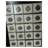 GROUP OF 20 JEFFERSON NICKELS FROM 1938-1942