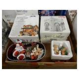 GROUP OF ASSTD XMAS DECORATIONS INCLUDING