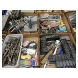 GROUP OF 4 BOXES OF ASSTD HAND TOOLS ETC