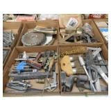 GROUP OF 4 BOXES OF ASSTD HAND TOOLS ETC