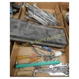 GROUP OF 2 BOXES OF ASSTD WRENCHES, SOCKETS ETC