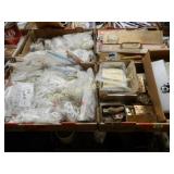 GROUP OF 4 BOXES OF ASSTD HINGES AND DRAWER PULLS