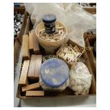 GROUP OF 2 BOXES OF ASSTD DOWELS AND BISCUITS