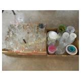GROUP OF 2 BOXES OF ASSTD GLASSES ETC