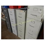 GROUP OF 4 USED FILE CABINETS