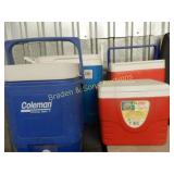 GROUP OF 4 COOLERS