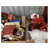 GROUP OF 6 BOXES OF ASSTD XMAS DECORATIONS