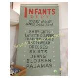 VINTAGE 54" X 30" ADVERTISING SIGN FROM ANTHONYS