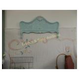 VINTAGE TWIN SIZE HEADBOARD.