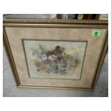 GROUP OF 2 FRAMED PRINTS.