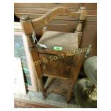 ANTIQUE 29" TALL HUMIDORE.