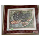 FRAMED 17" X 20" COCA-COLA PRINT.