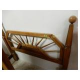 VINTAGE RANCH OAK QUEEN SIZE BED.